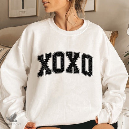 Retro Xoxo Varsity Sublimation PNG