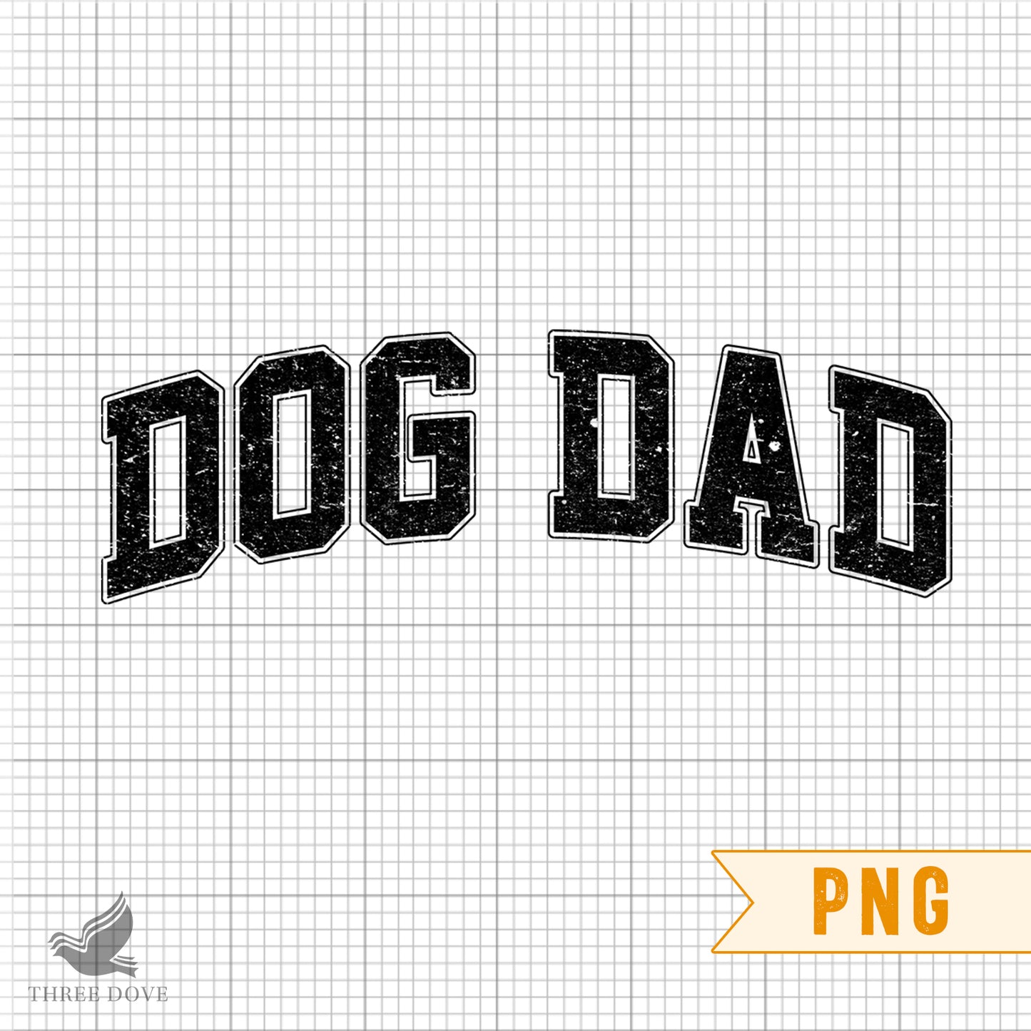 retro dog dad varsity sublimation png