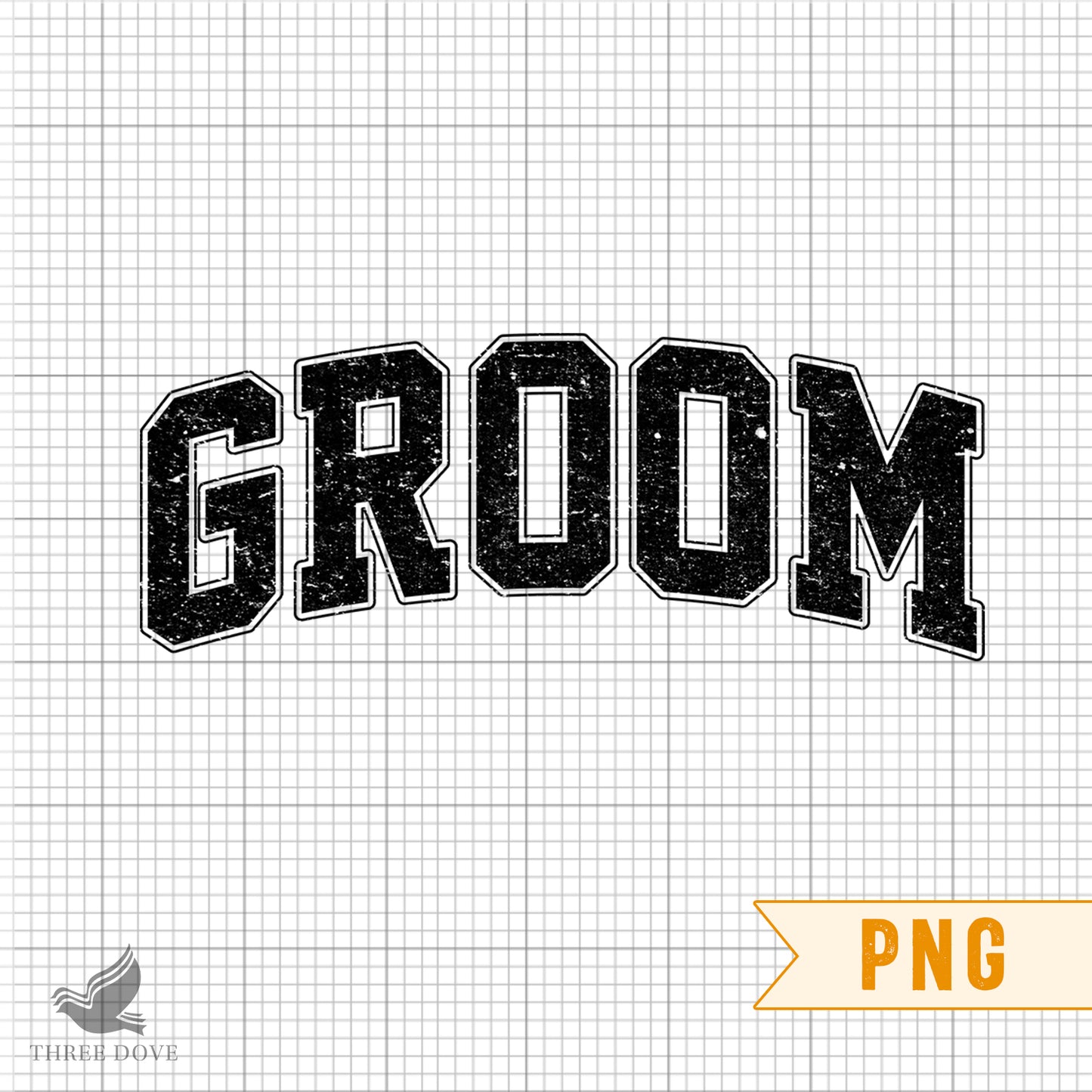 retro groom varsity sublimation png