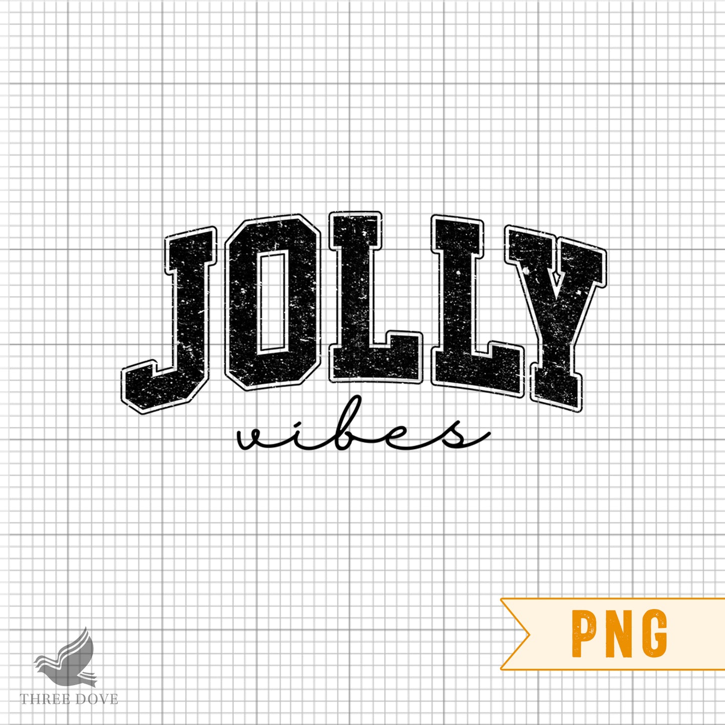 jolly vibes varsity sublimation png