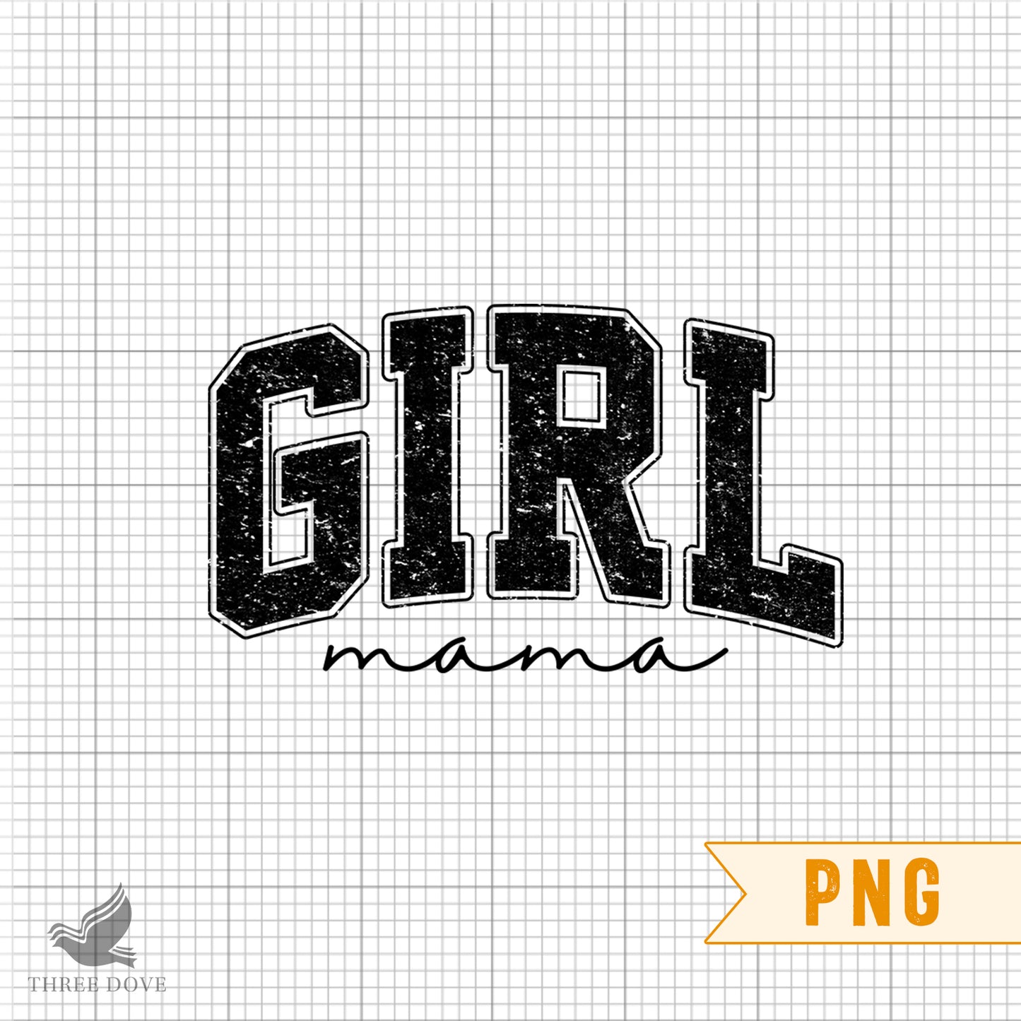 girl mama varsity sublimation png