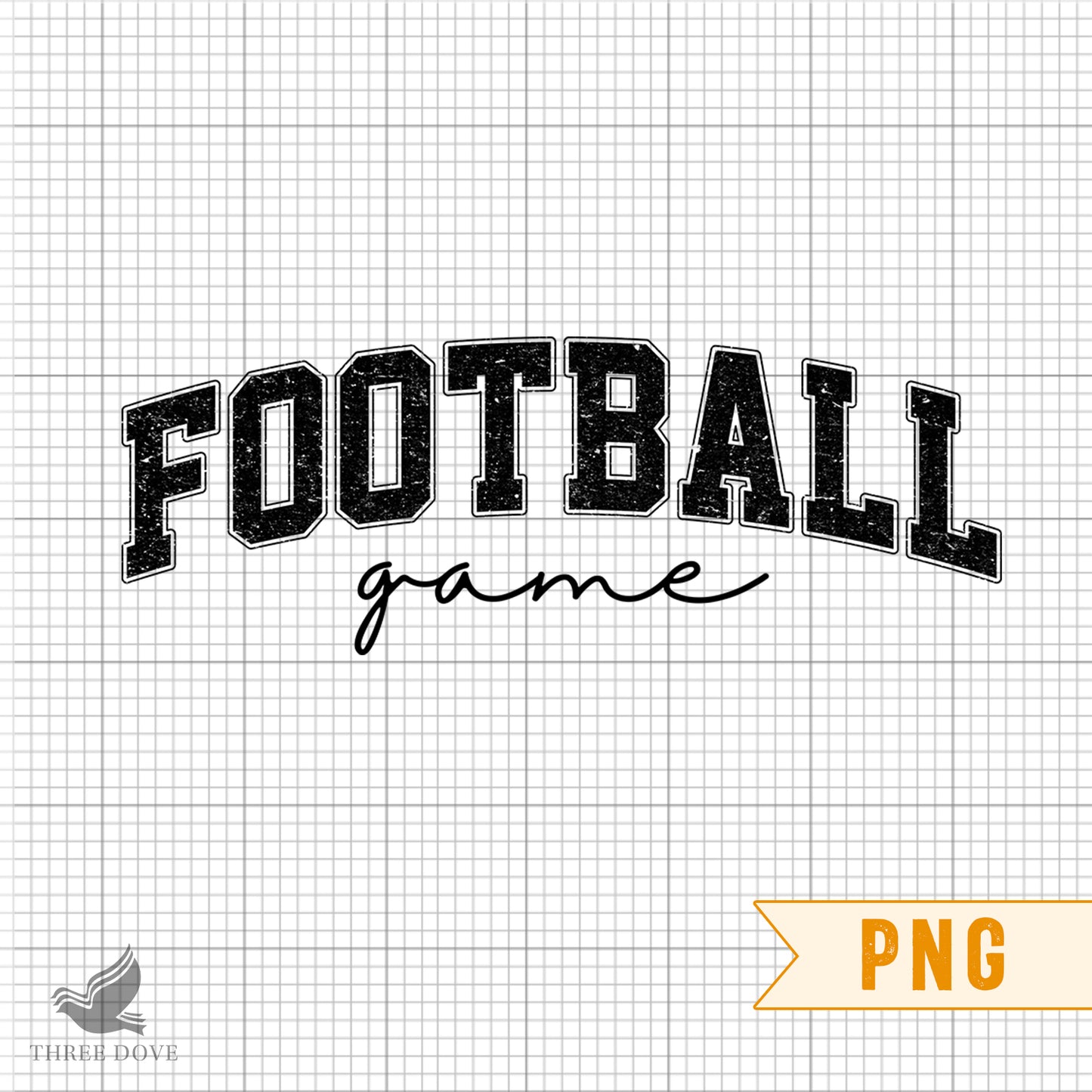 retro football game varsity sublimation png