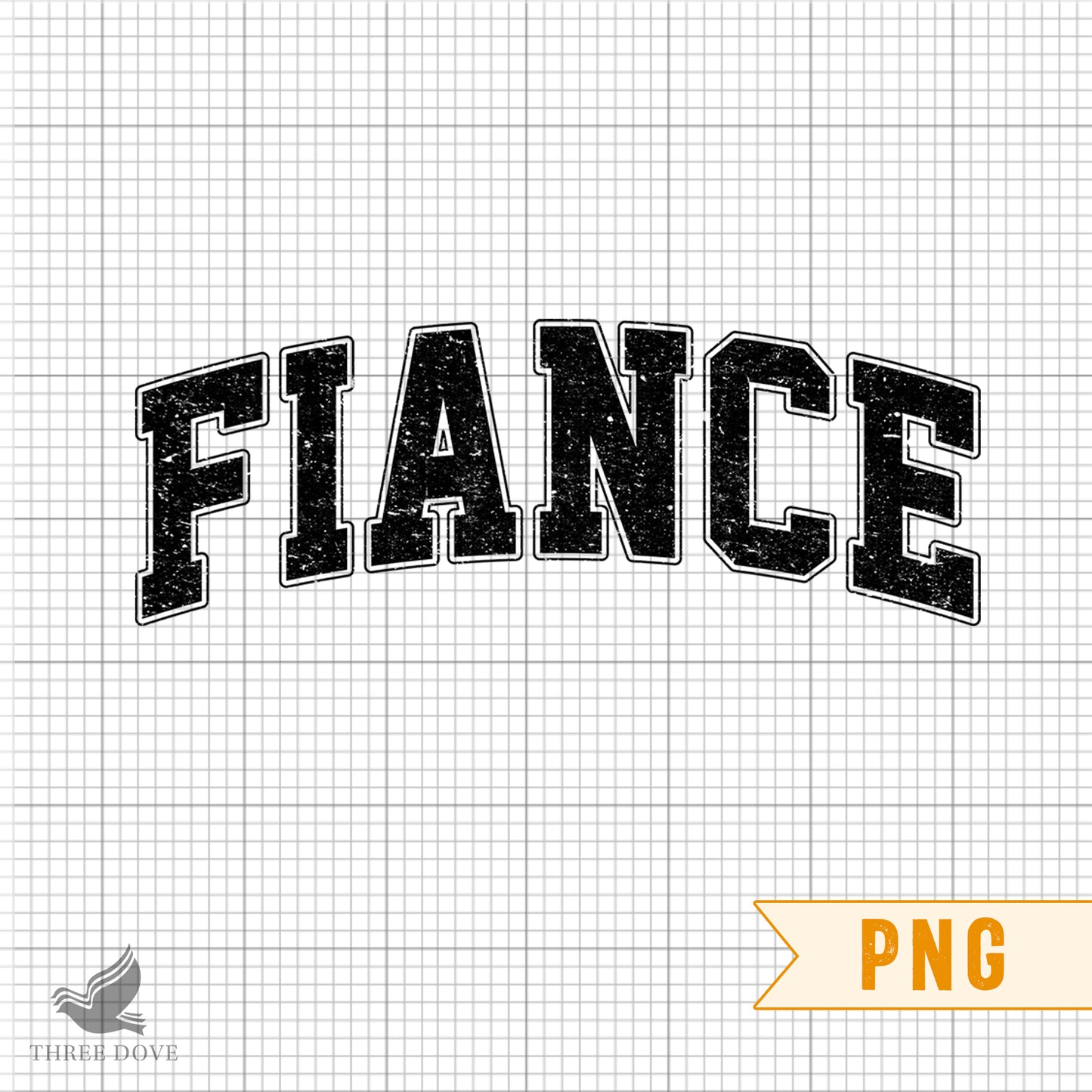 retro fiance varsity sublimation png