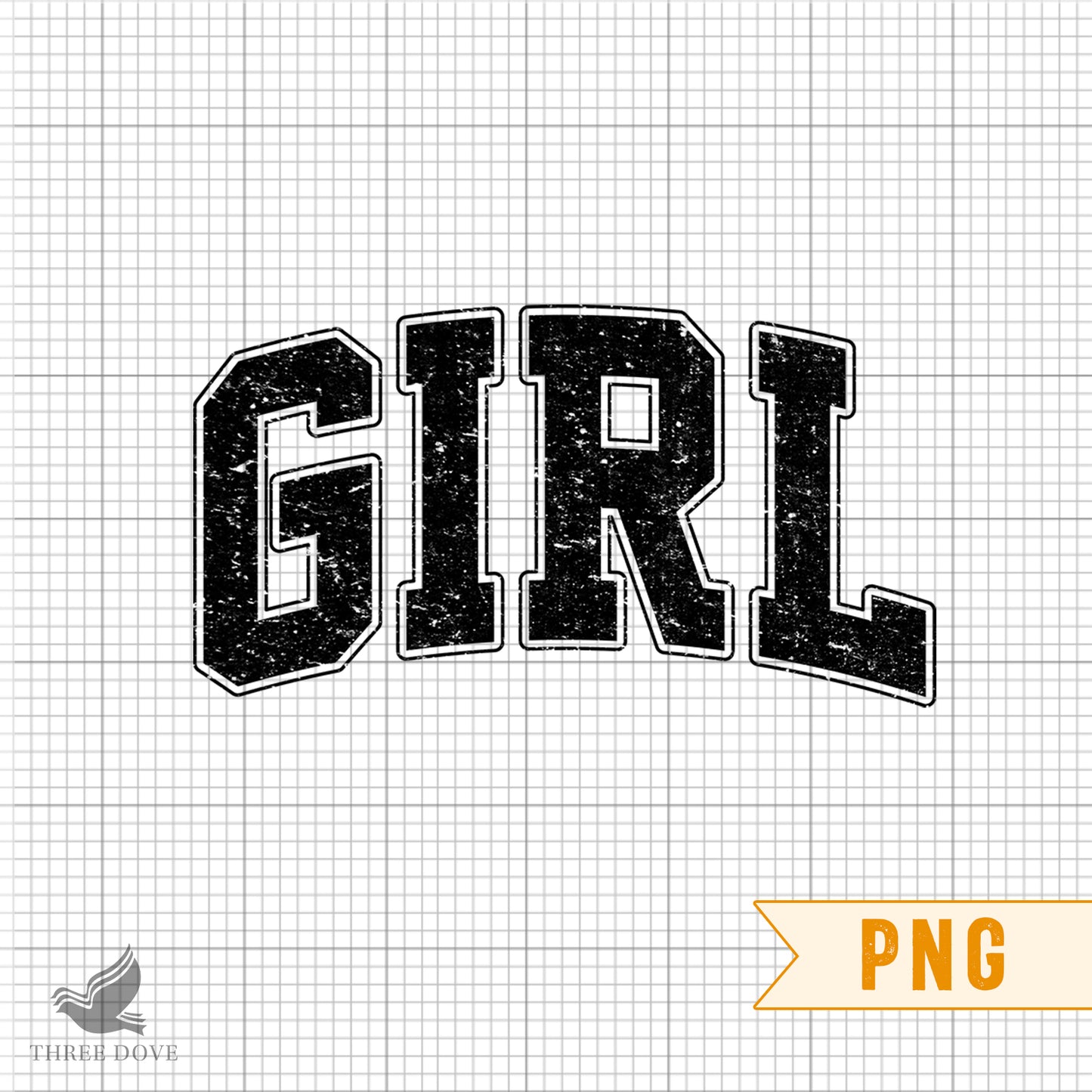 retro girl varsity sublimation png