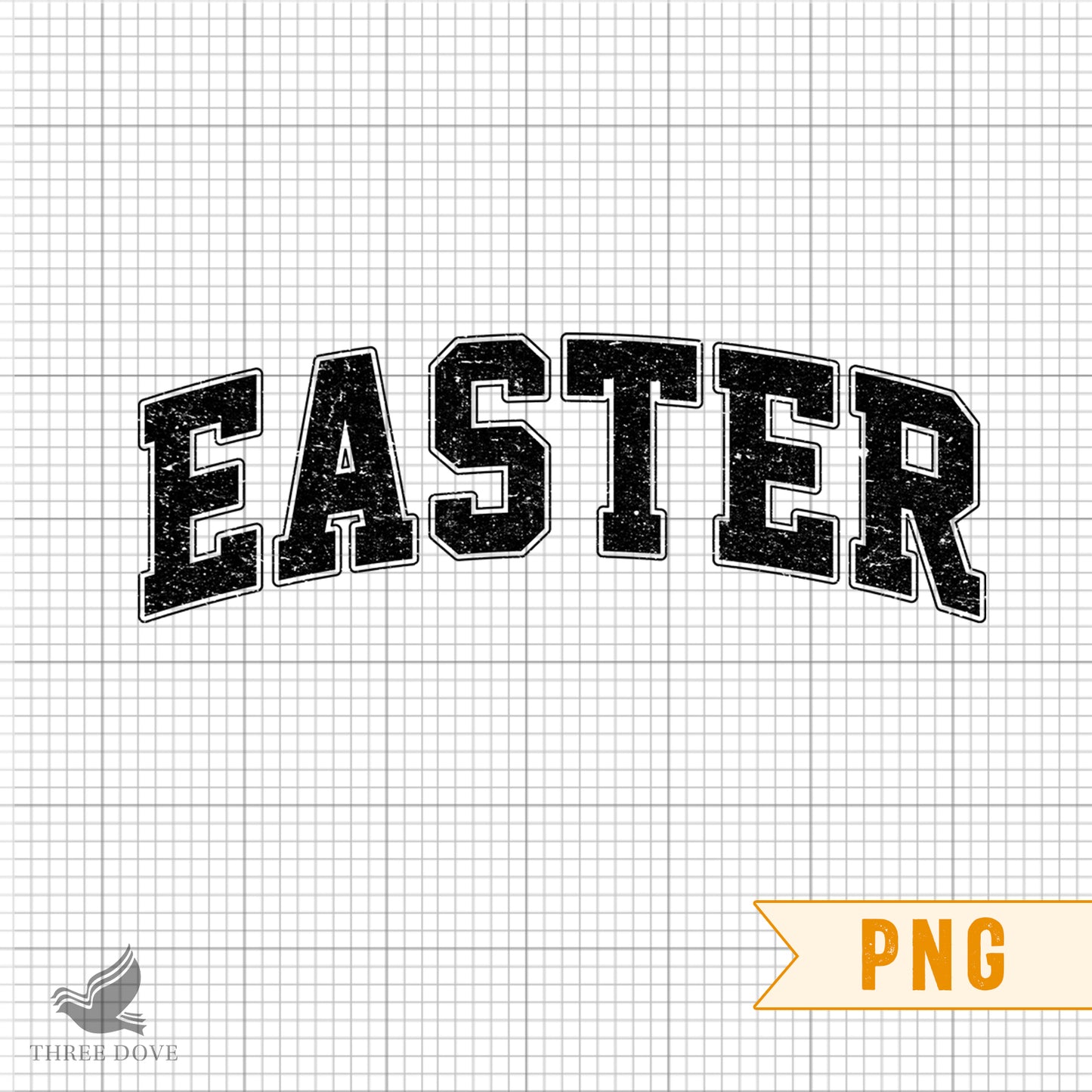 retro easter varsity sublimation png