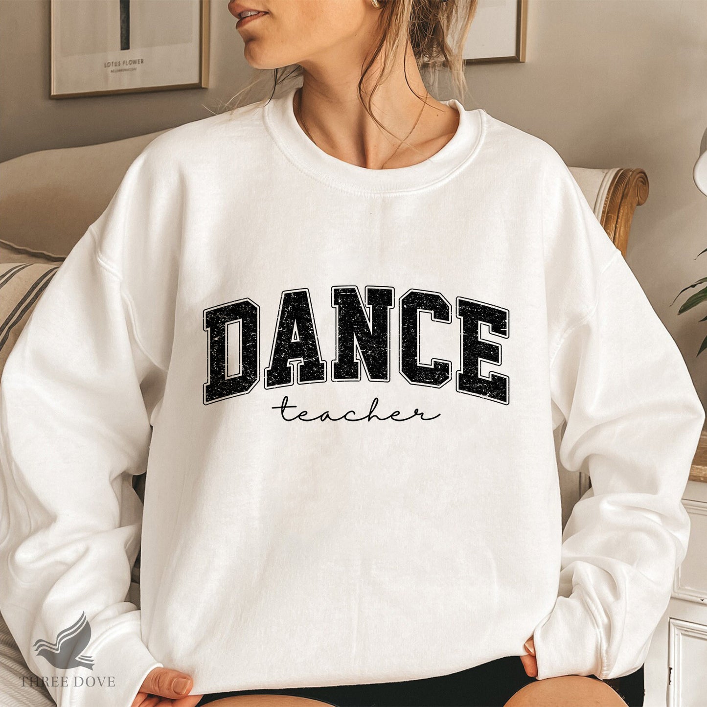 retro dance teacher varsity sublimation png