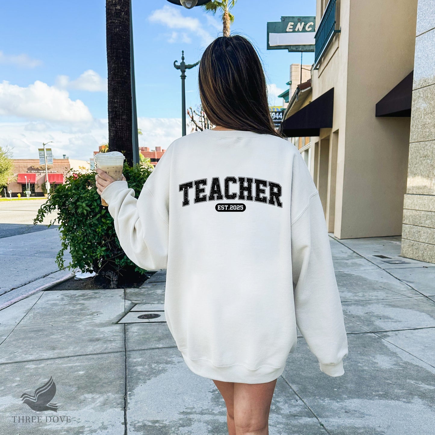 retro teacher est.2025 varsity sublimation png