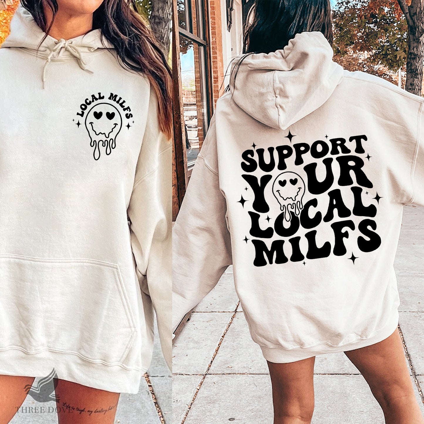 support your local milfs retro wavy svg