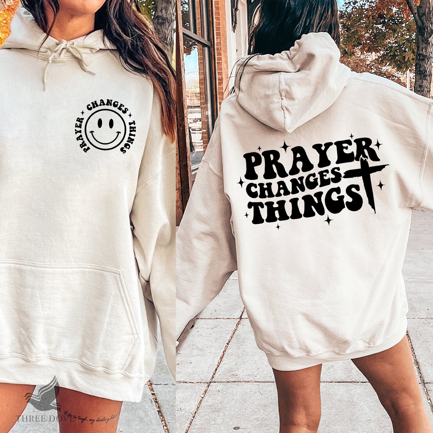 prayer changes things retro wavy svg