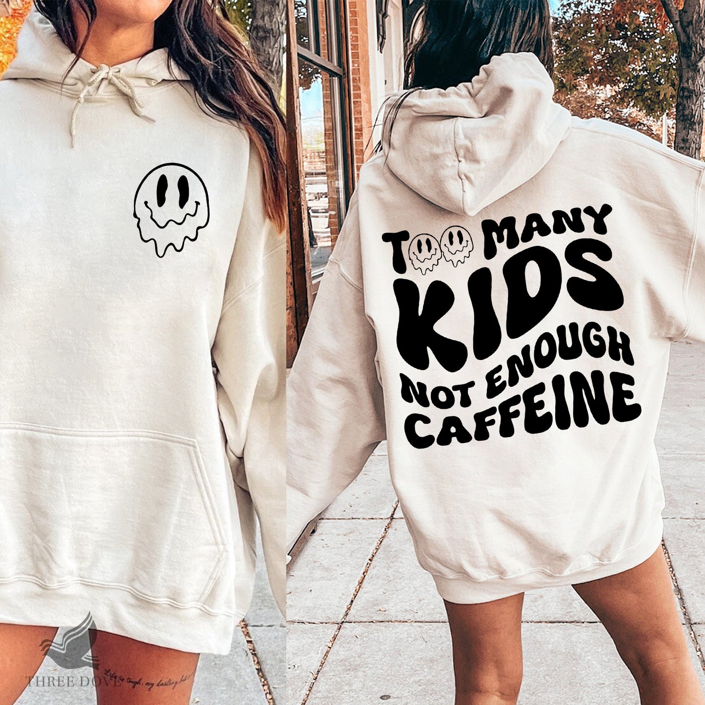 too many kids not enough caffeine retro wavy svg