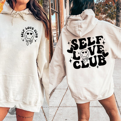 Self Love Club Retro Wavy SVG