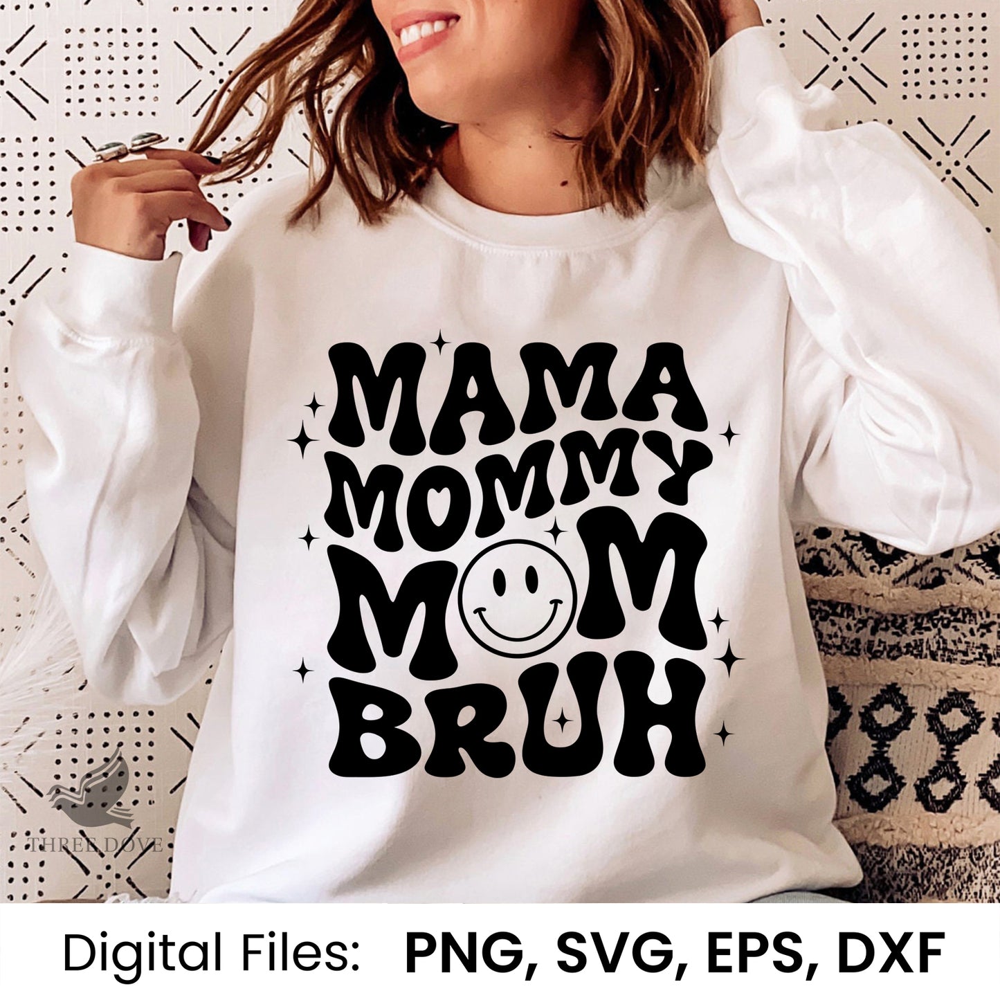 mama mom mommy bruh retro wavy svg