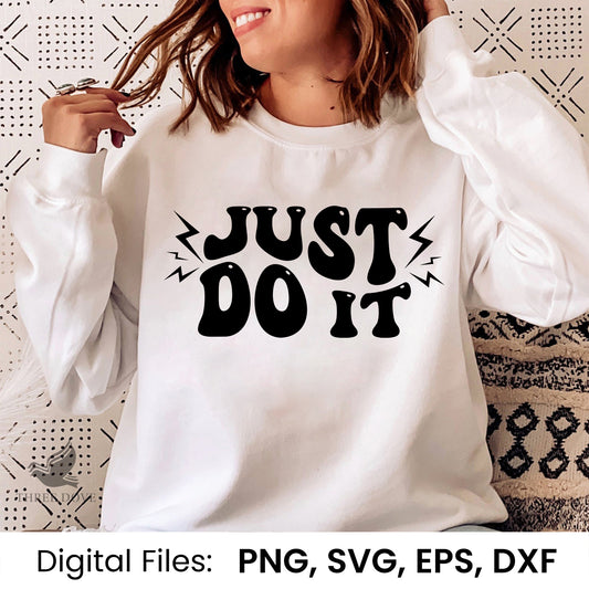 Just do it Retro Wavy SVG