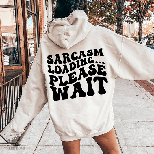 Sarcasm Loading Please Wait Retro Wavy SVG