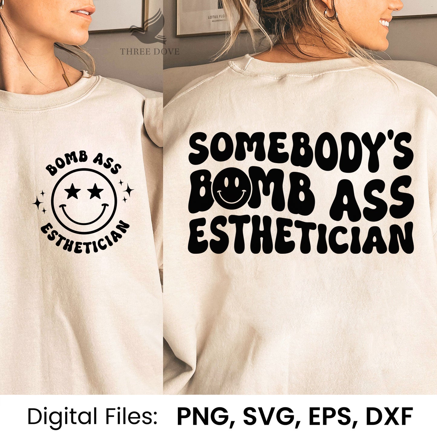 somebody's bomb ass esthetician wavy svg