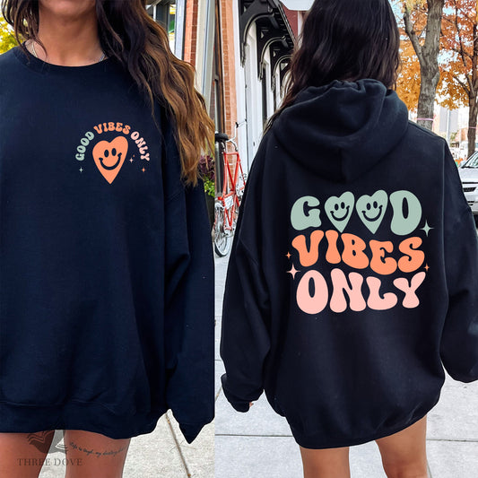 Good Vibes Only Color Retro Wavy SVG_5