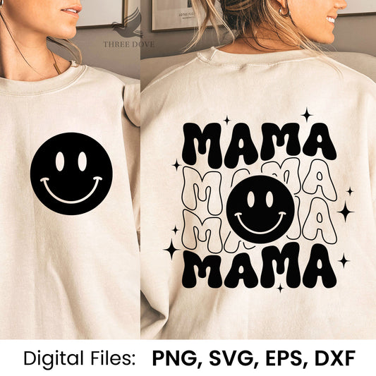 New Mama Retro Wavy SVG