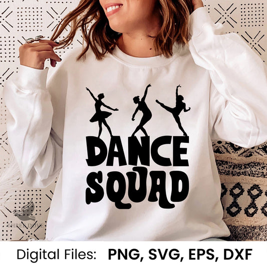 Dance Squad Retro Wavy SVG