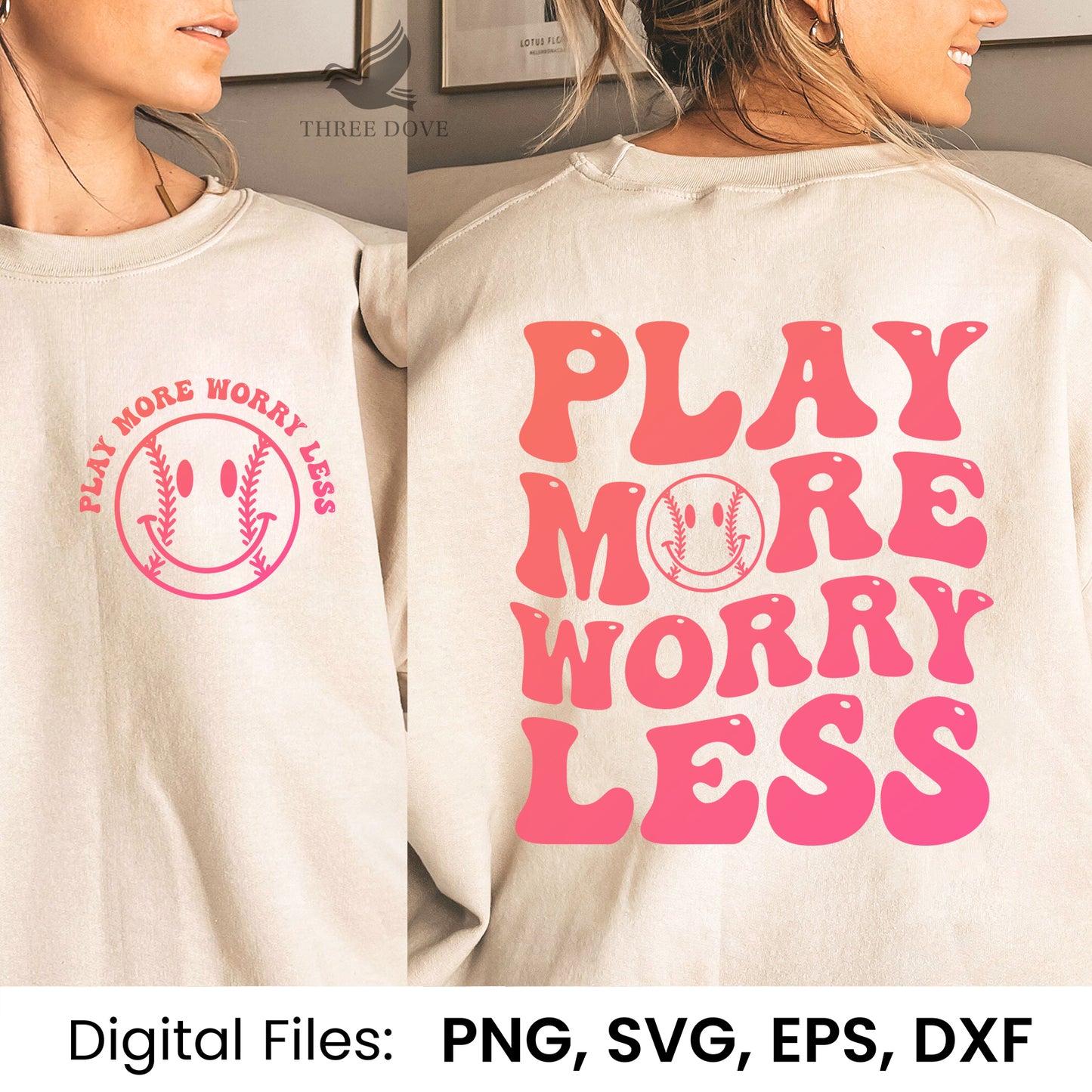 play more worry less wavy svg