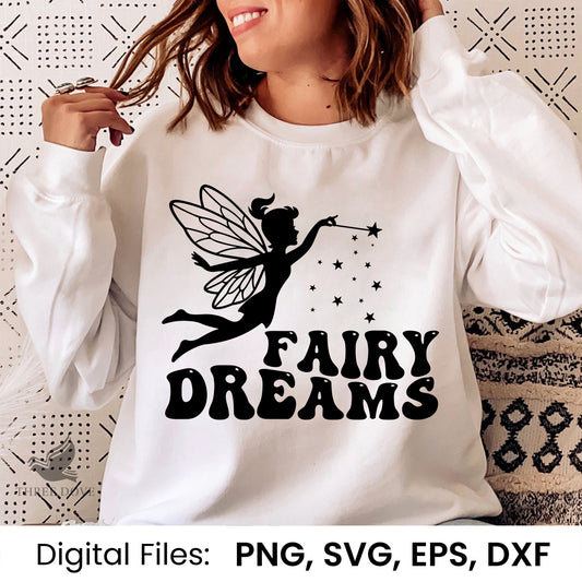 Fairy Dreams Retro Wavy SVG