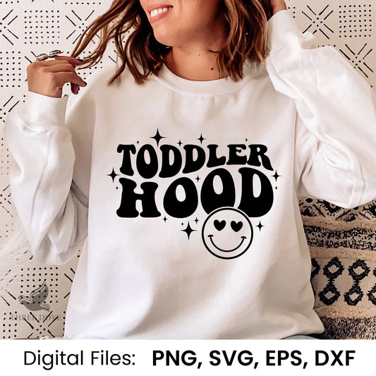 Toddler Hood Retro Wavy SVG