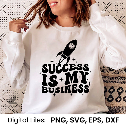 Success is my business Retro Wavy SVG