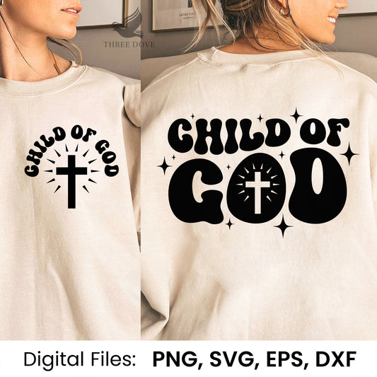 Child of god Retro Wavy SVG