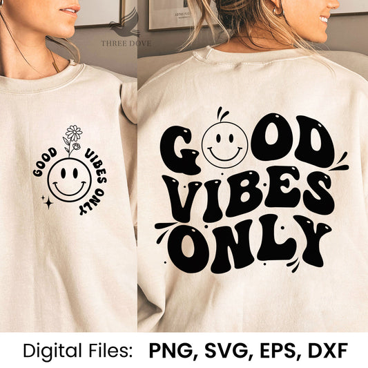 Good vibes only Wavy SVG_2