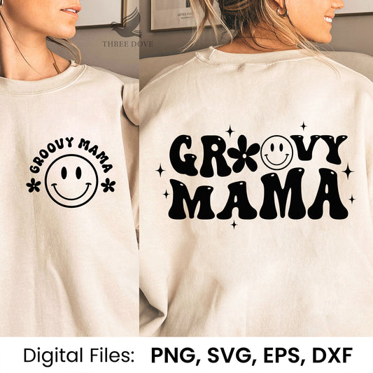 Groovy Mama Wavy SVG