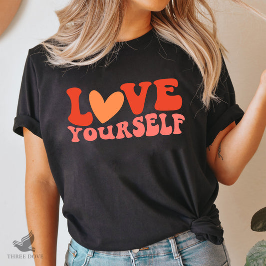 Love Yourself Retro Wavy SVG