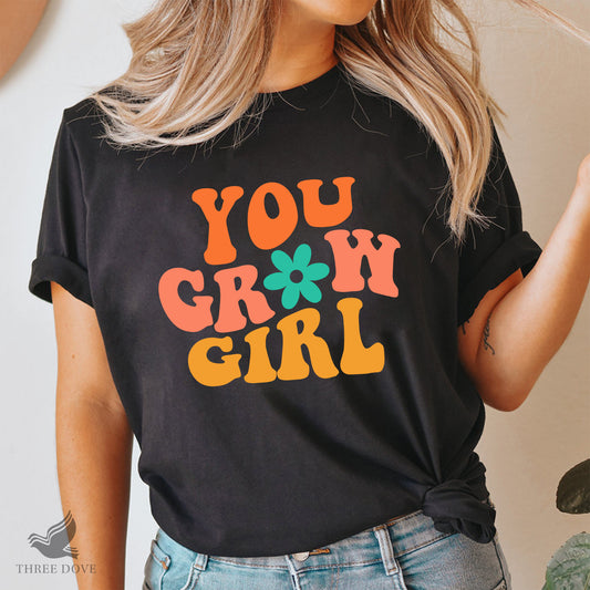 You Grow Girl Retro Wavy SVG