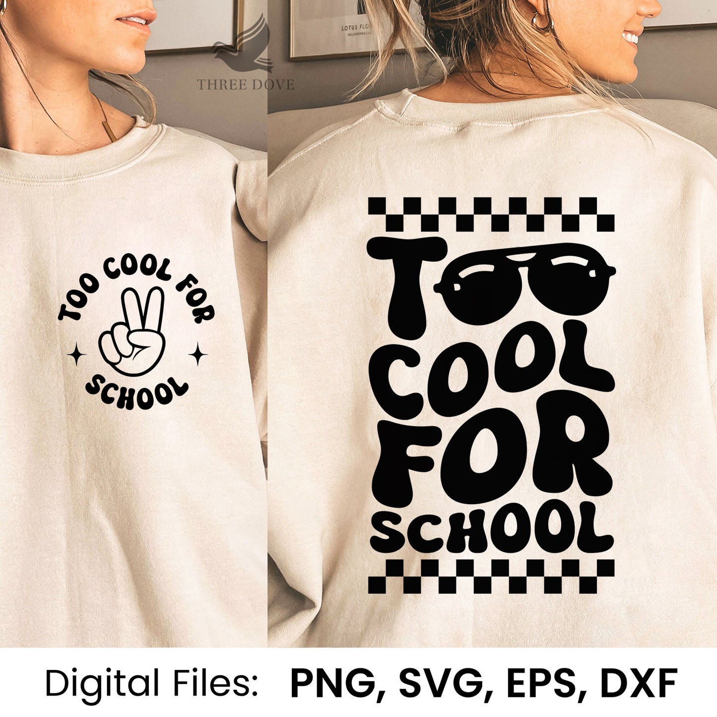 too cool for school retro wavy svg