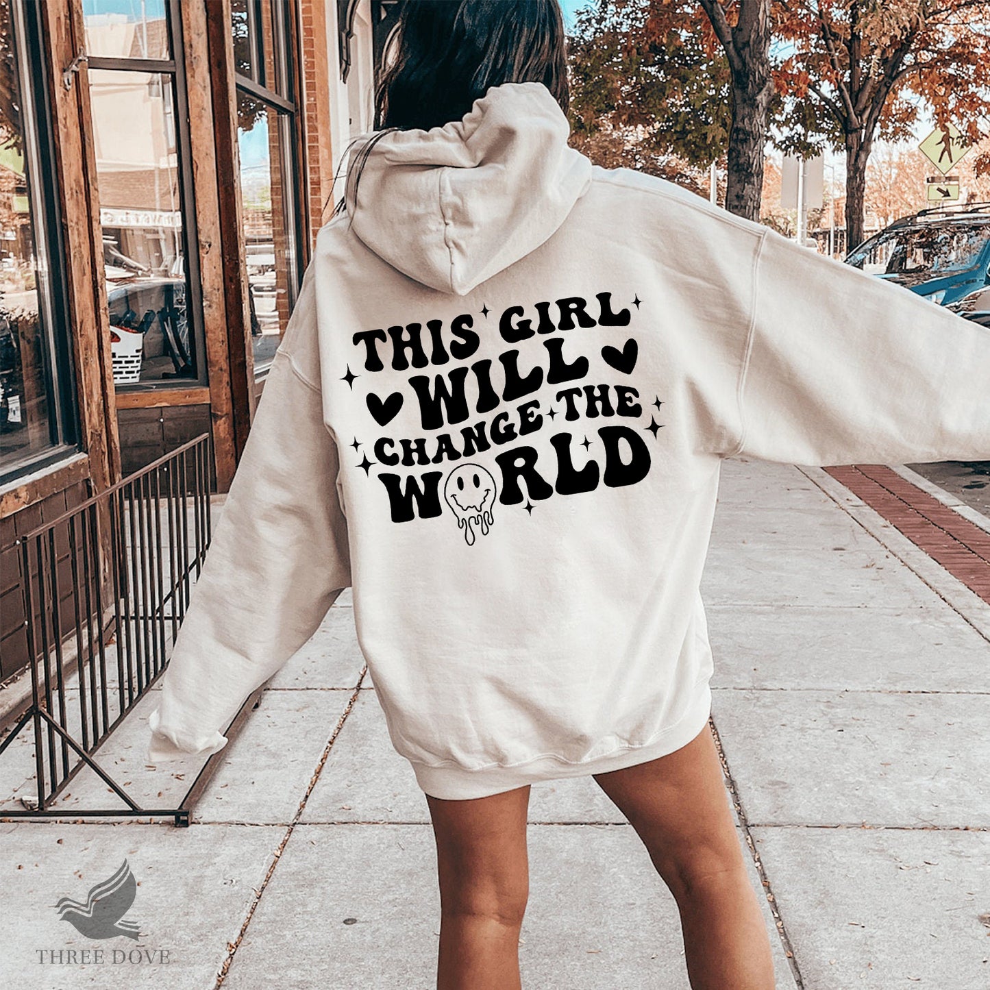 this girl will change the world retro wavy svg