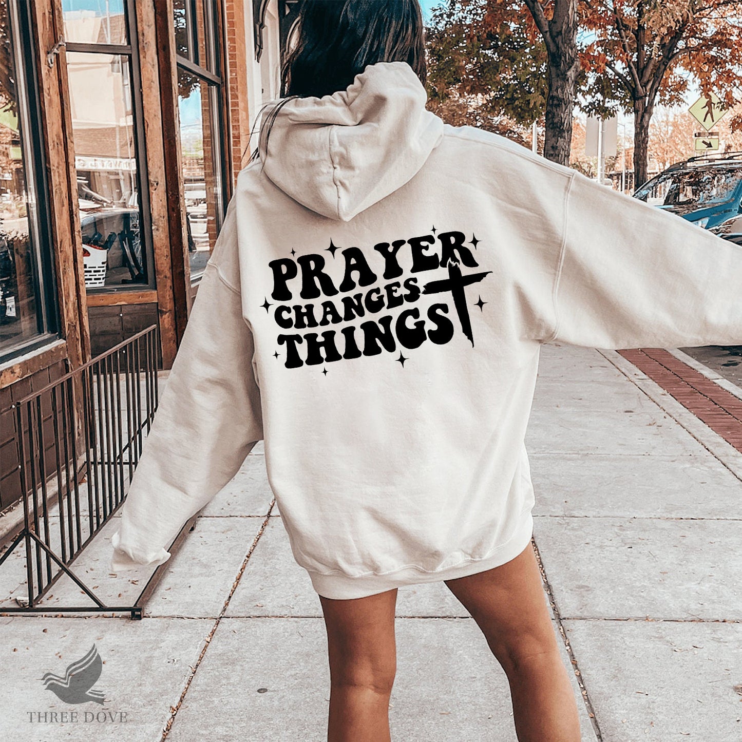 prayer changes things retro wavy svg