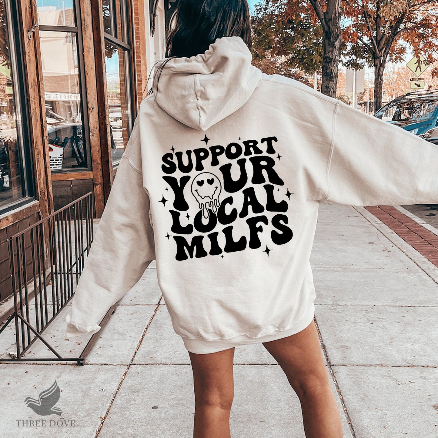 support your local milfs retro wavy svg