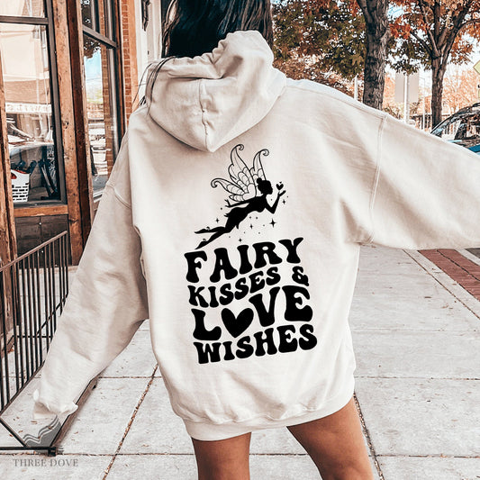 Fairy Kisses and Love Wishes Retro Wavy SVG