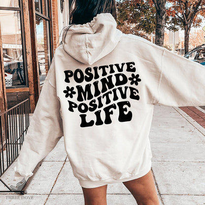 Positive Mind Positive Life Retro Wavy SVG