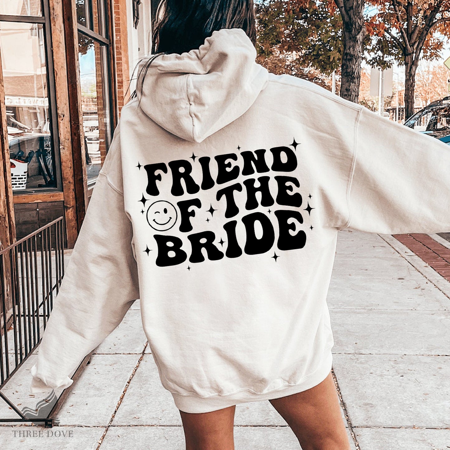 friend of the bride retro wavy svg