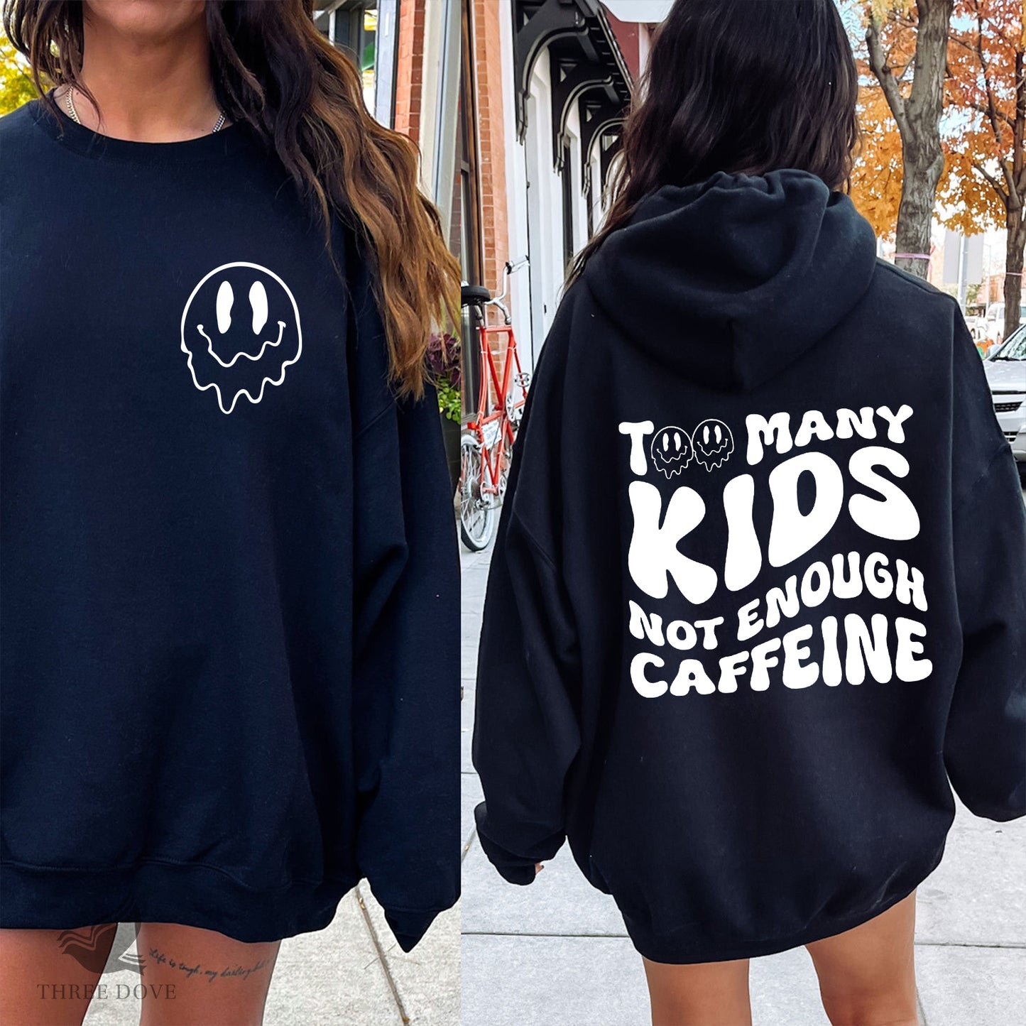 too many kids not enough caffeine retro wavy svg