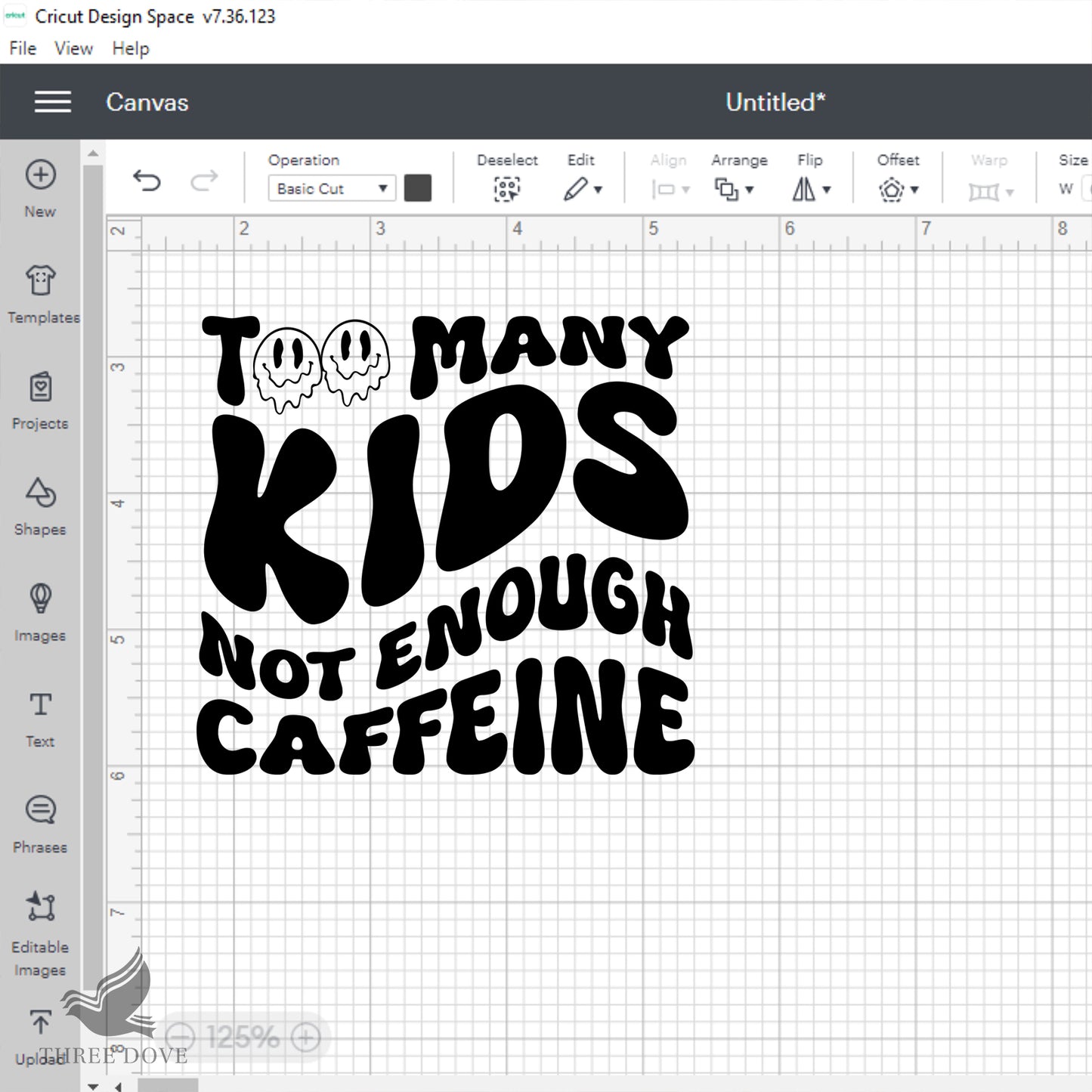 too many kids not enough caffeine retro wavy svg