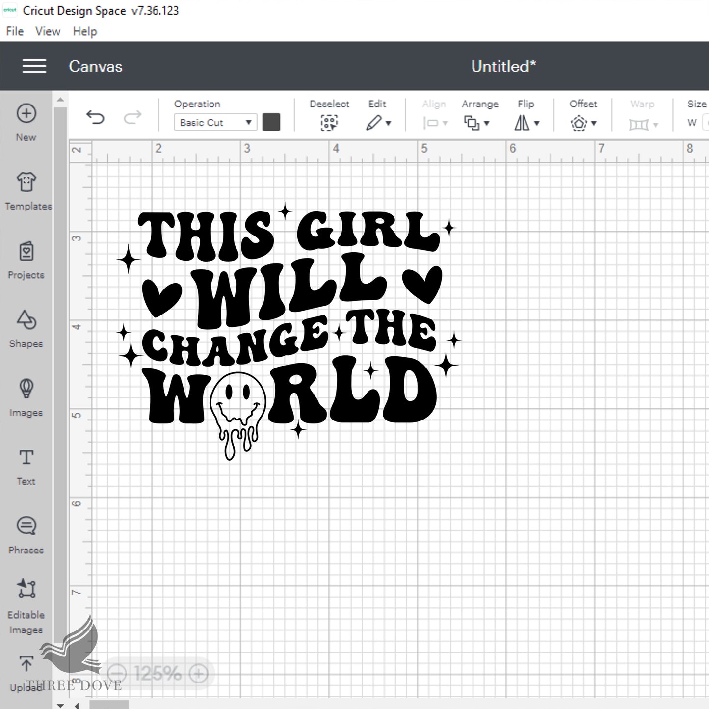 this girl will change the world retro wavy svg