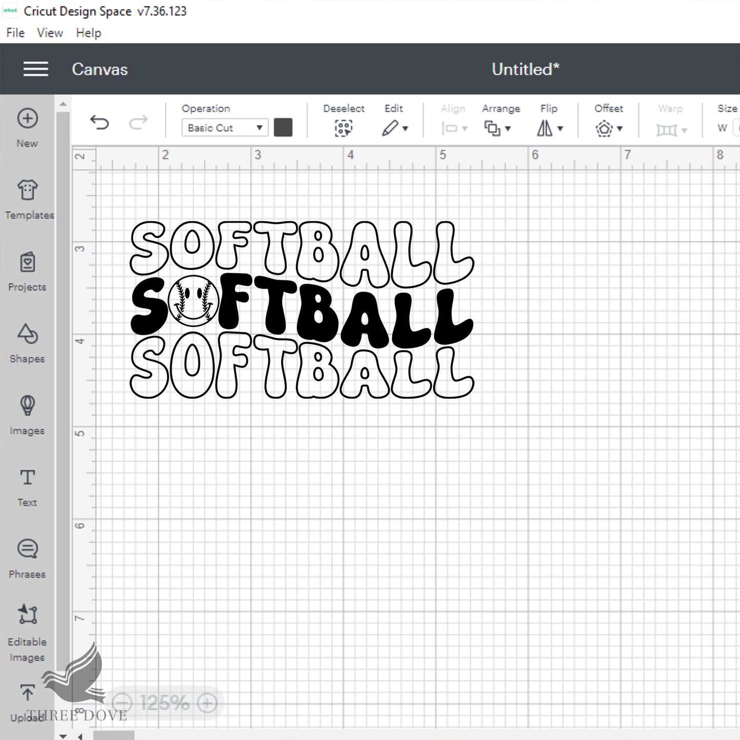 softball wavy svg