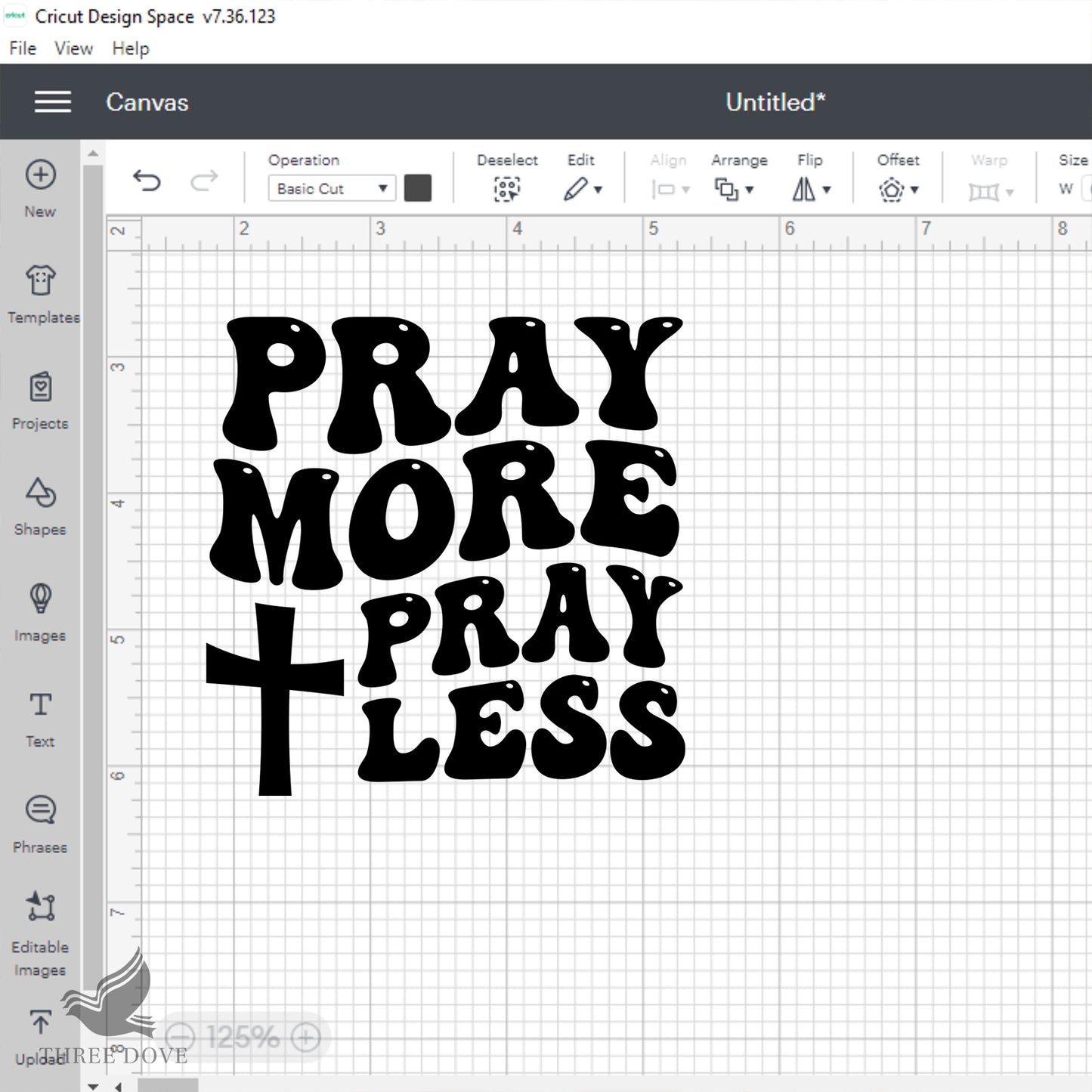 pray more worry less retro wavy svg