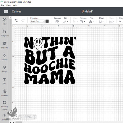 Nothin but a hoochie mama Retro Wavy SVG