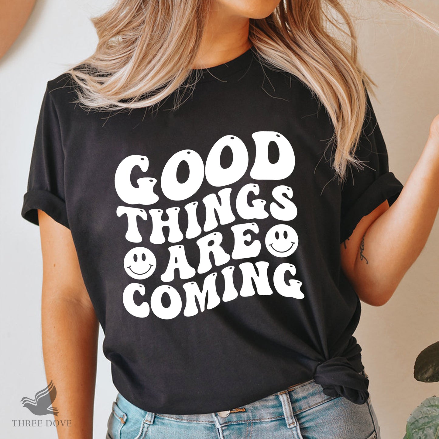 good things are coming retro wavy svg