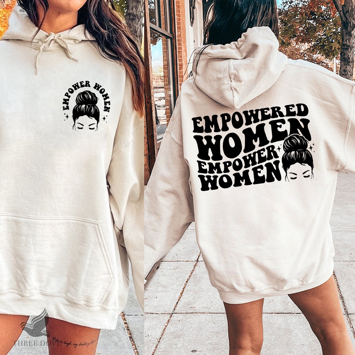 empowered women empower women retro wavy svg