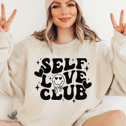 Self Love Club Retro Wavy SVG