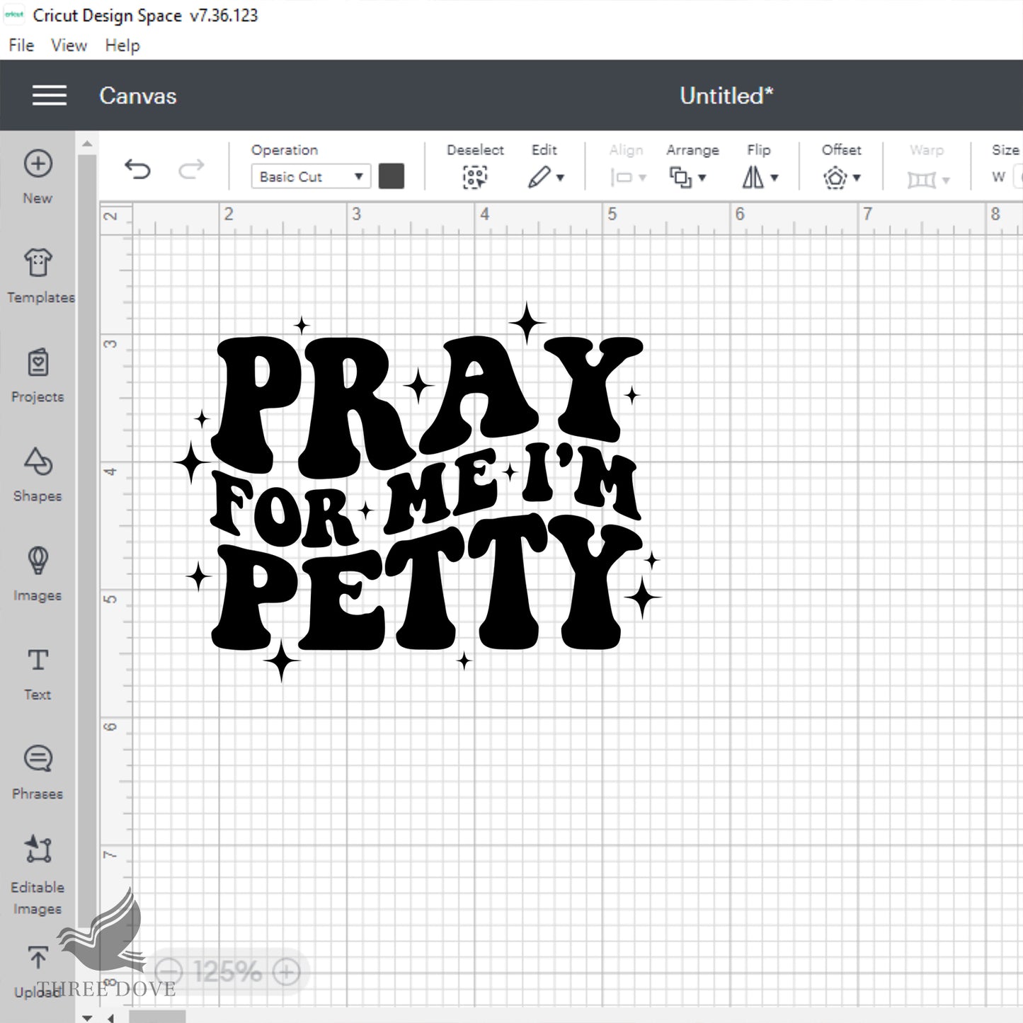 pray for me i'm petty retro wavy svg