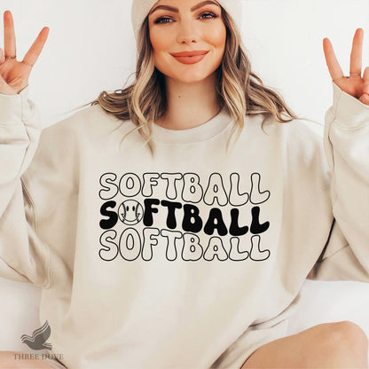 Softball Wavy SVG