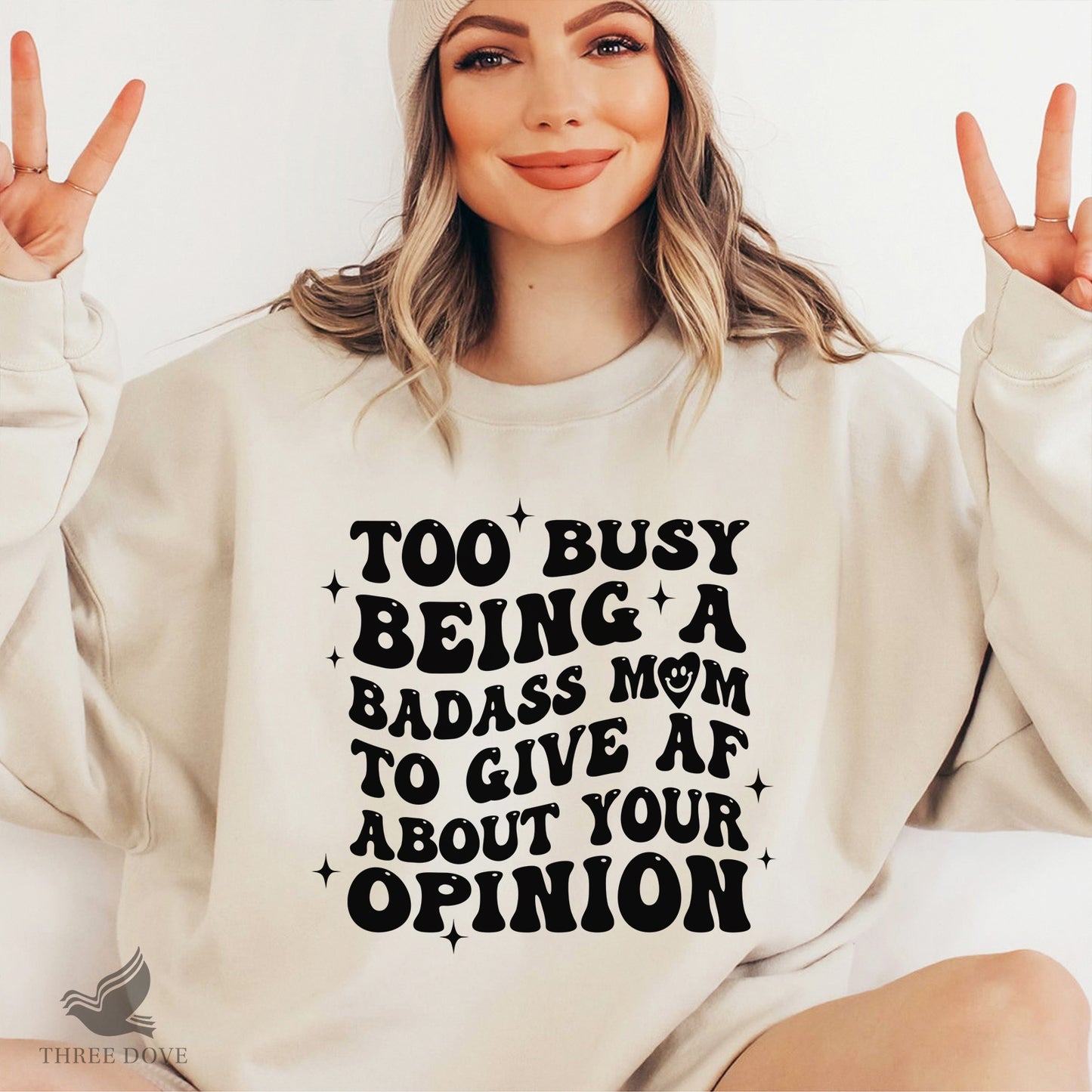 too busy being a badass mom to give af about your opinion retro wavy svg